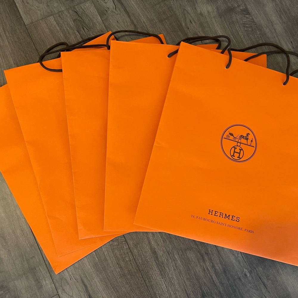 💯Authentic Original Hermes Paper Bag - Large
